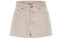 SAINT LAURENT Denim Shorts Women's Beige
