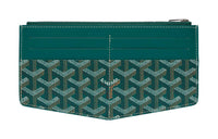 GOYARD Insert Louise Canvas With Leather Wallet Unisex Green