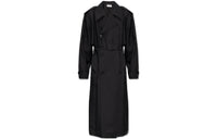 SAINT LAURENT Trench Coat Men's Black