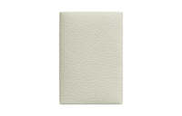 HERMES Calvi Mysore Goat Skin Wallets Card Holders Mini Women's Mushroom White