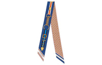 HERMES Silk Scarves Women's Blue