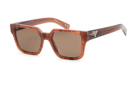 PRADA Acetate Irregular Shape Sunglasses Men's Brown