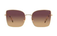 MIU MIU Irregular Shape Sunglasses Women's Gold