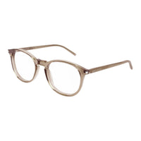 SAINT LAURENT Acetate Round Eyeglass Frames Unisex Brown