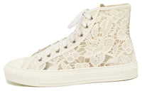 DIOR Walk'n'Dior Platform Shoes High-Top Stylish Skateboarding Shoes Women's White