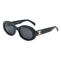 CELINE - Oval Sunglasses Women's Black