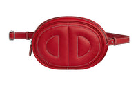 HERMES In The Loop Swift Leather Pig Nose Fanny Pack Women's Red/Pink