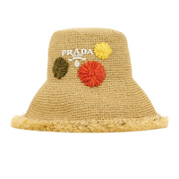 PRADA Raffia Hats & Caps Women's Brown