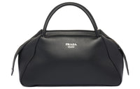 PRADA Leather Shoulder Bag Crossbody Bag Handbag Medium Size Women's Black