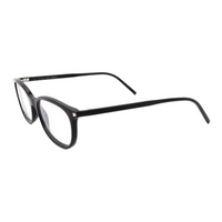 SAINT LAURENT Acetate Oval Eyeglass Frames Women's Black
