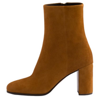 PRADA Ankle Boots 8.5cm Women's Yellow Brown