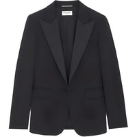 SAINT LAURENT FW23 Business Suit Coat Men's Black