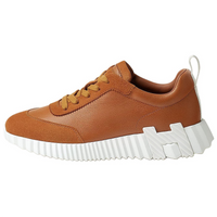 HERMES Bouncing Low-Top Casual Shoes Women's Brown