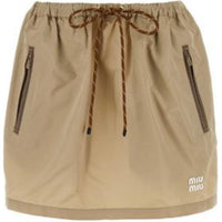 MIU MIU Casual Short Skirts Women's Umber