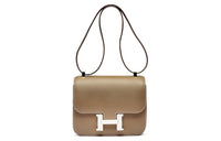 HERMES Constance Epsom Leather Kangkang Shoulder Crossbody Bag Women's 18 Etoupe Elephant Gray