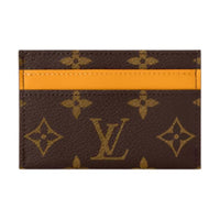 LOUIS VUITTON Coated Canvas Card Holder Men's Yellow