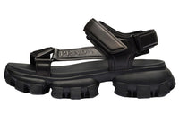PRADA Thunder Sport 50mm Sandals Black Nappa Leather