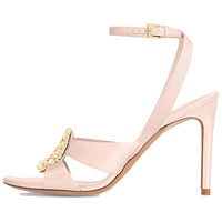 LOUIS VUITTON Met Sandals Strap Sandals 9cm Women's Pink