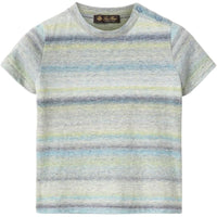 Loro Piana SS24 T-Shirt Kids' Rainbow Sky Color