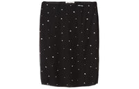 MIU MIU Embroidered Chiffon Skirt Casual Short Skirts Women's Black
