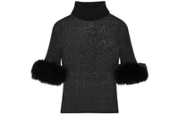 SAINT LAURENT FW22 Cashmere Sweater Women's Black