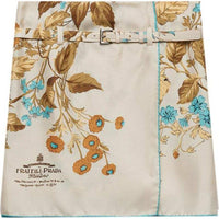 PRADA Floral-print Silk Skirt