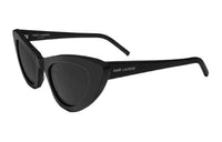 SAINT LAURENT Acetate Cat Eye Sunglasses Women's Black