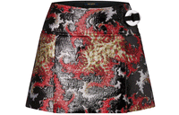 LOUIS VUITTON Lurex Jacquard Mini Wrap Skirt