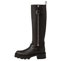 HERMES Jaime Knee-high Boots 5cm Women's Brown