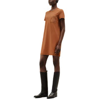 HERMES Short-Sleeved Dresses Women's Yellow