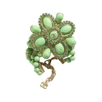 CHANEL Metal Bracelets Women's Green