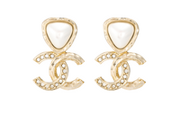 CHANEL Earrings Women's Gold