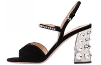MIU MIU Strap Sandals Women's Black