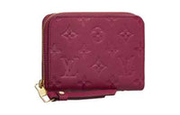 LOUIS VUITTON Leather Coin Purses Wallets Women's Red