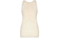 SAINT LAURENT Sleeveless Dress Women's White