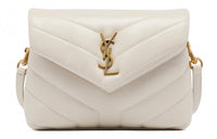 SAINT LAURENT LouLou Toy Logo Plaque Shoulder Bag