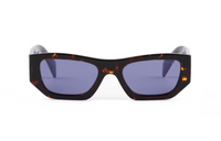 PRADA Recycled Acetate Irregular Shape Sunglasses Unisex Black
