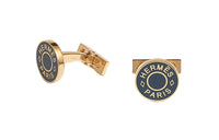 HERMES Cufflinks Unisex Blue