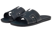 HERMES Slide Slippers Men's Black