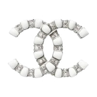 CHANEL - Brooches Unisex Silver/White