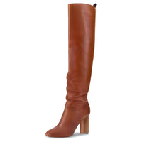 LOUIS VUITTON Knee-high Boots Women's Brown