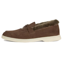 Loro Piana Summer Charms Walk Loafers Women's Brown