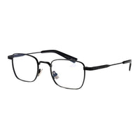SAINT LAURENT Metal Square Eyeglass Frames Men's Black