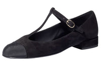 CHANEL Chunky Heel Mary Jane Shoes Women's Black