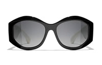 CHANEL Sunglasses Women's Black