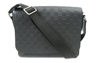 LOUIS VUITTON District Damier Infini Leather Crossbody Bag Shoulder Bag Small Size Men's Black