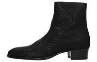 SAINT LAURENT Wyatt Ankle Boots Men's Black