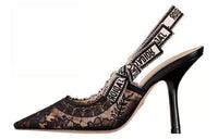 DIOR J'Adior Irregular Heel High Heels 10cm Women's Black