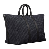 DIOR Cotton Shoulder Bag Crossbody Bag Handbag Men's Black