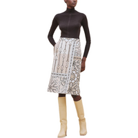 HERMES Casual Long Skirts Women's Beige